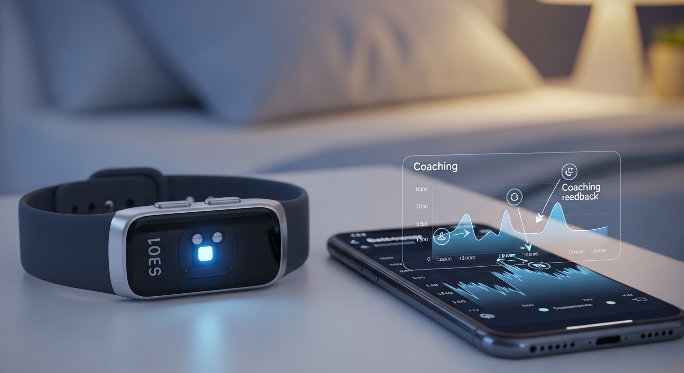 Sleep tracking wearable with built-in coaching feedback