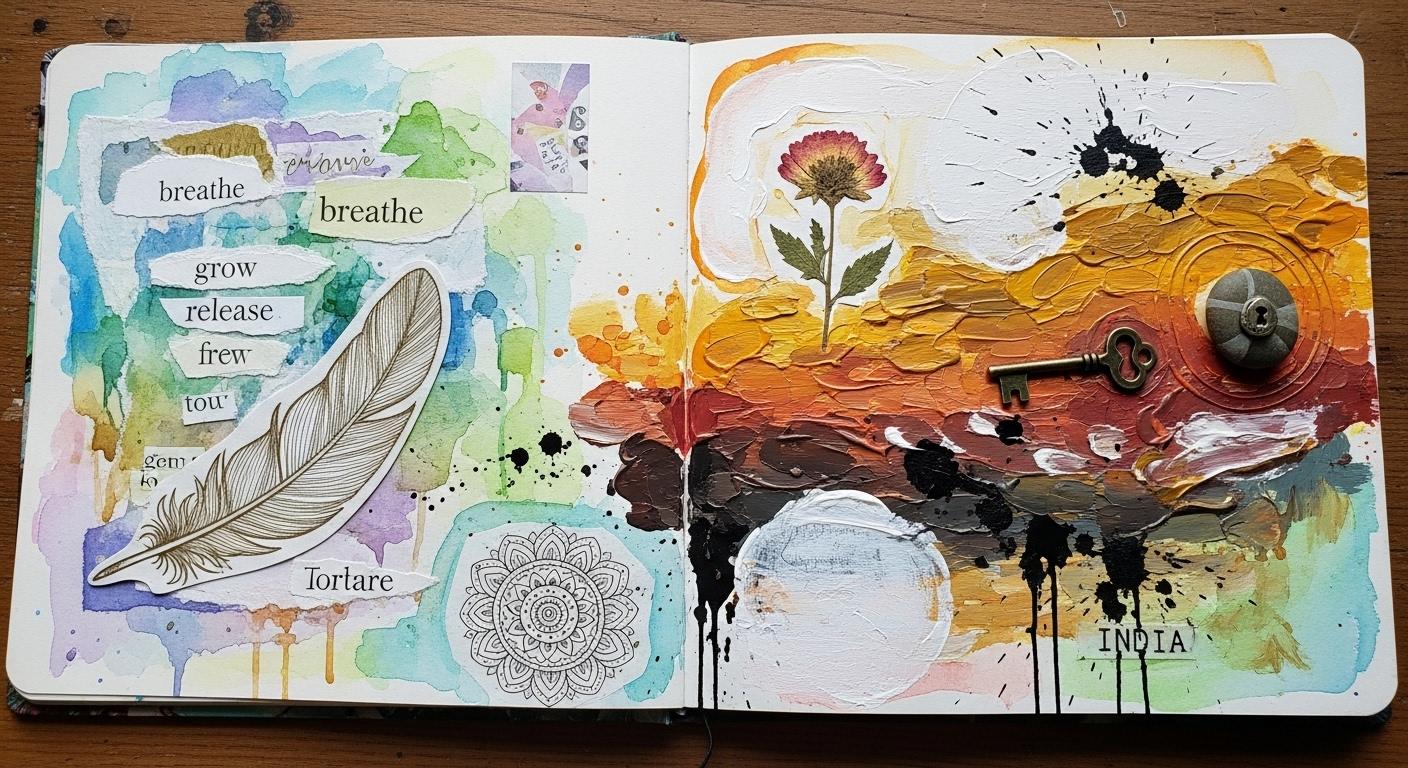 Art journaling ideas to support emotional healing | Tips