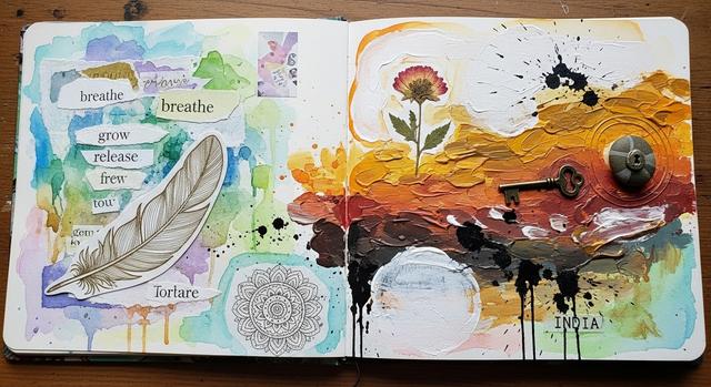 Art journaling ideas to support emotional healing | Tips