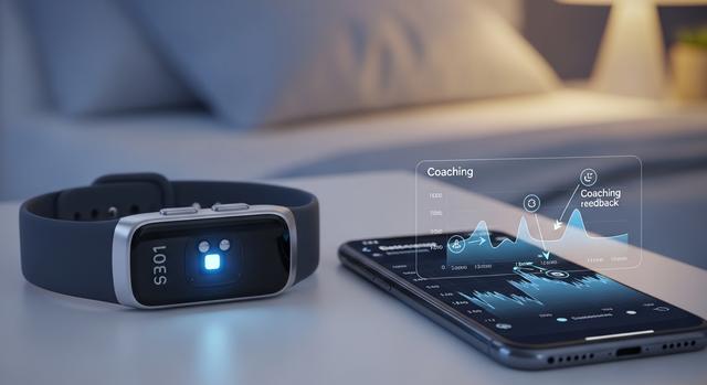 Sleep tracking wearable with built-in coaching feedback