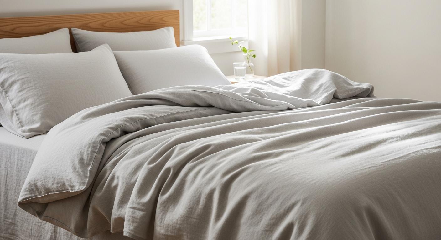 Natural linen bedding breathable for hot sleepers | Cool Bed Natural linen bedding breathable for hot sleepers | Cool Bed